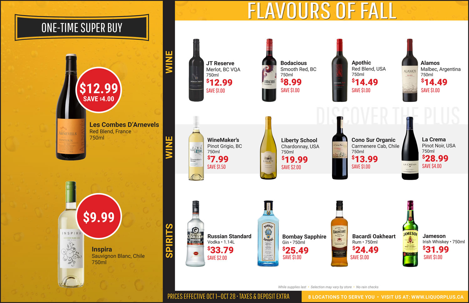 Get Awesome Deals on Cold Beer & Wine in the Liquor Plus Flyer
