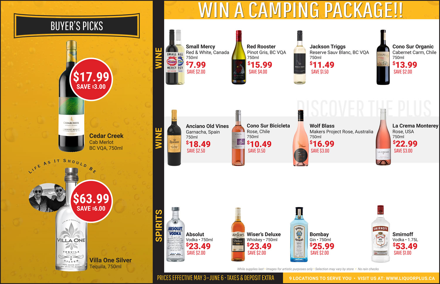 Get Awesome Deals on Cold Beer & Wine in the Liquor Plus Flyer