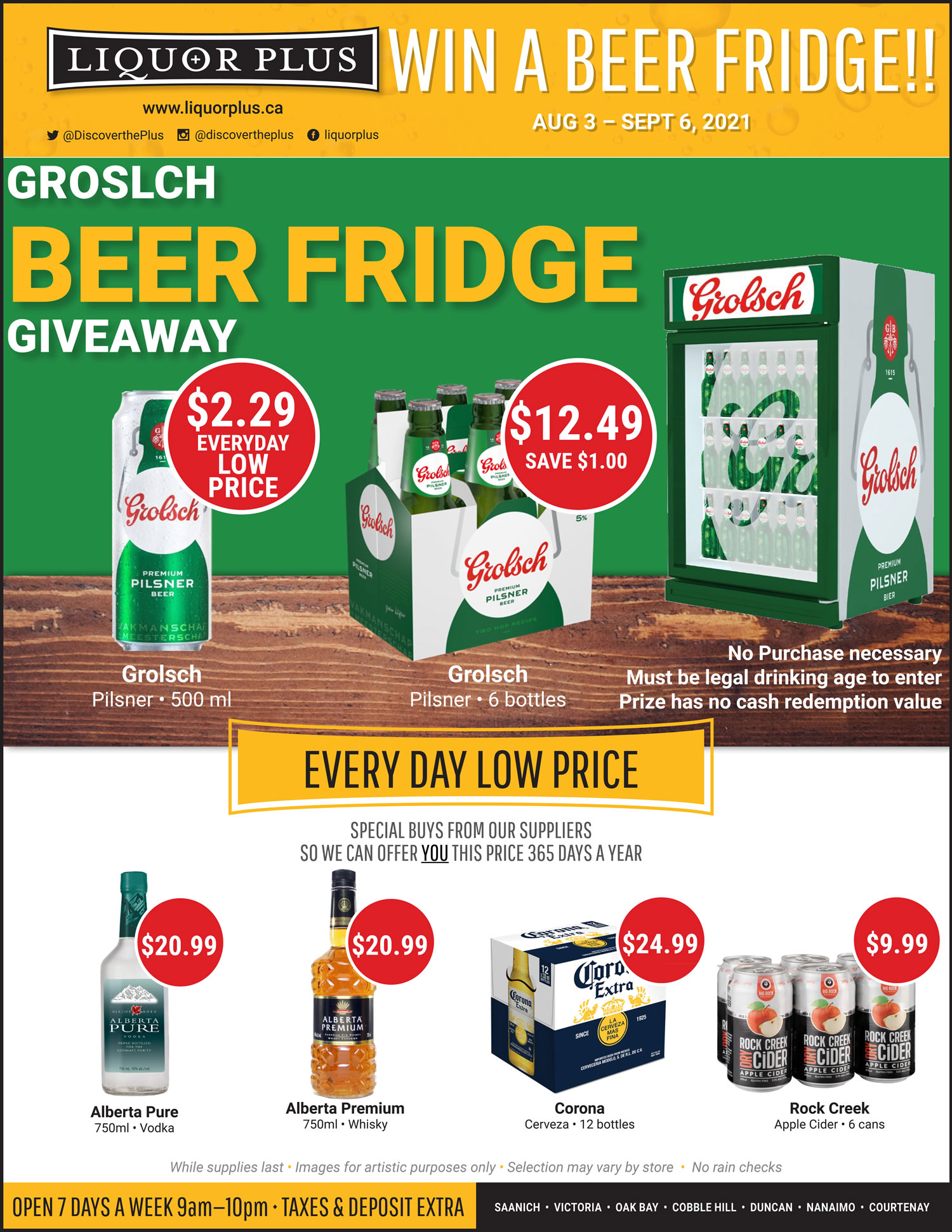 Get Awesome Deals on Cold Beer & Wine in the Liquor Plus Flyer