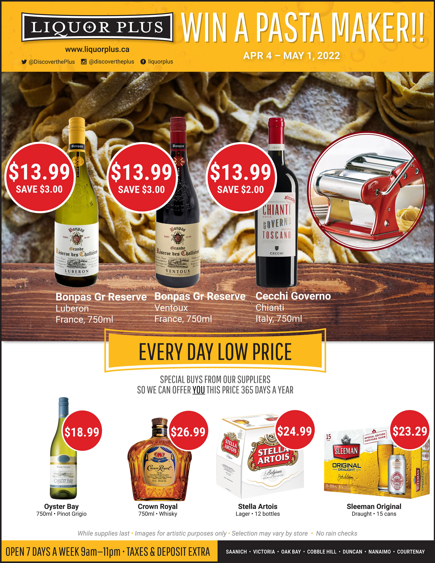 Get Awesome Deals on Cold Beer & Wine in the Liquor Plus Flyer