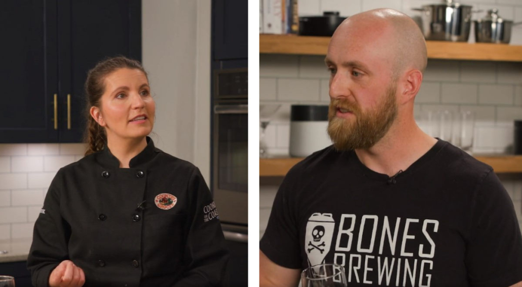 Chef Heidi and Bones owner