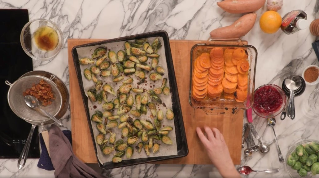 Roasted Brussel Sprouts and Squash