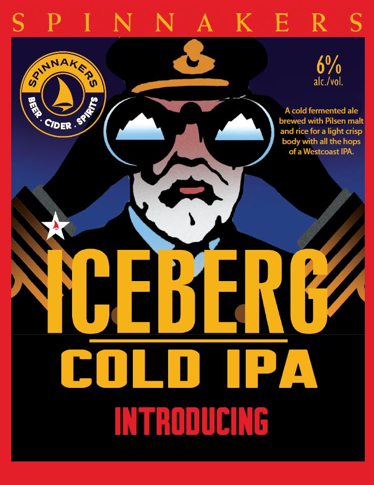 Spinnakers Iceberg Cold IPA poster
