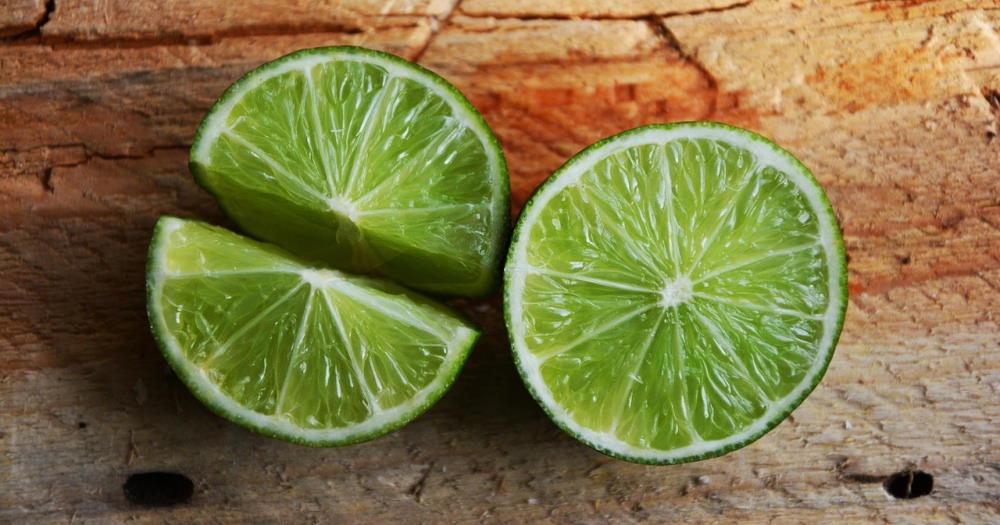 lime cut in half