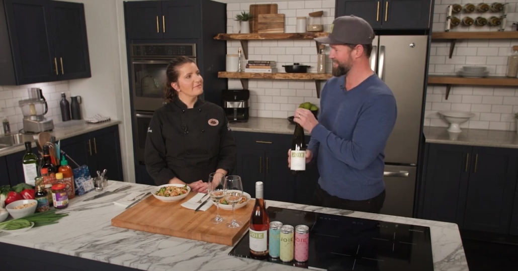 Chef Heidi and Chris Smith from Joie Farm Winery
