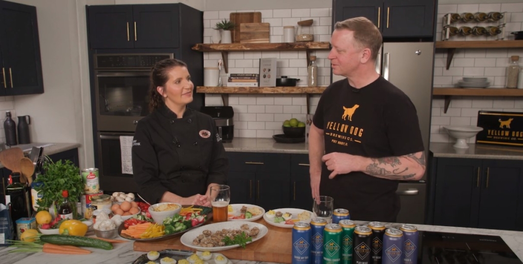 Chef Heidi and Wade Moore from Yellow Dog Brewing