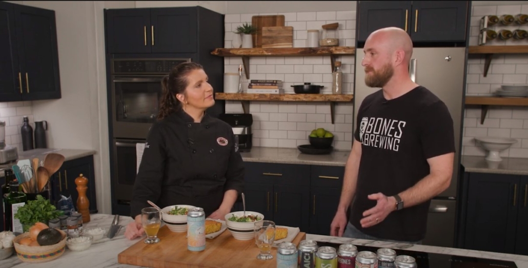 Garrett MacDonald from Bones Brewing and Chef Heidi