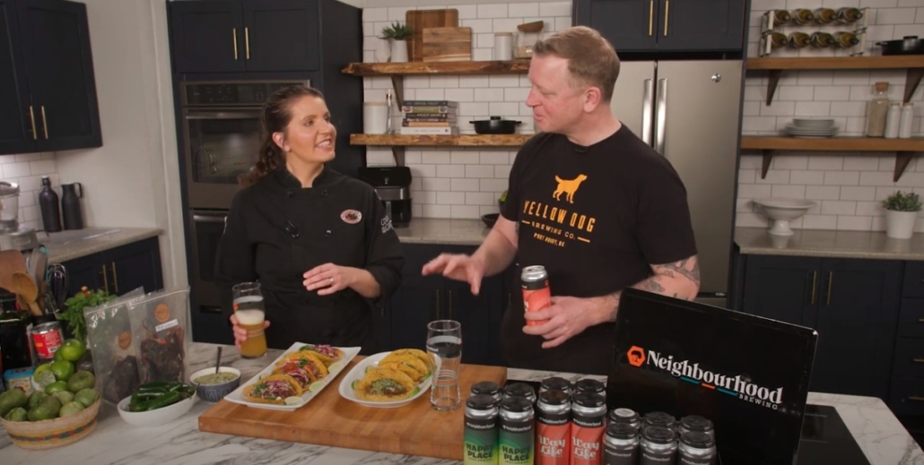 Chef Heidi and Wade Moore from Neighbourhood Brewing