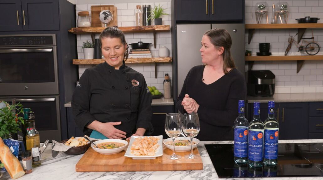 Chef Heidi with Shanyn Ward on Episode 6 of Cookin' on the Coast