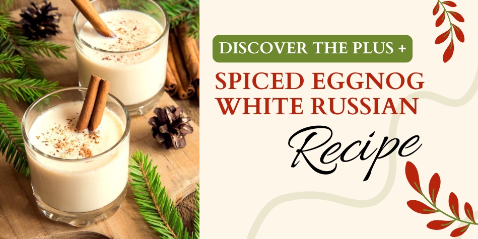 Eggnog White Russian Cocktail Recipe Thumbnail