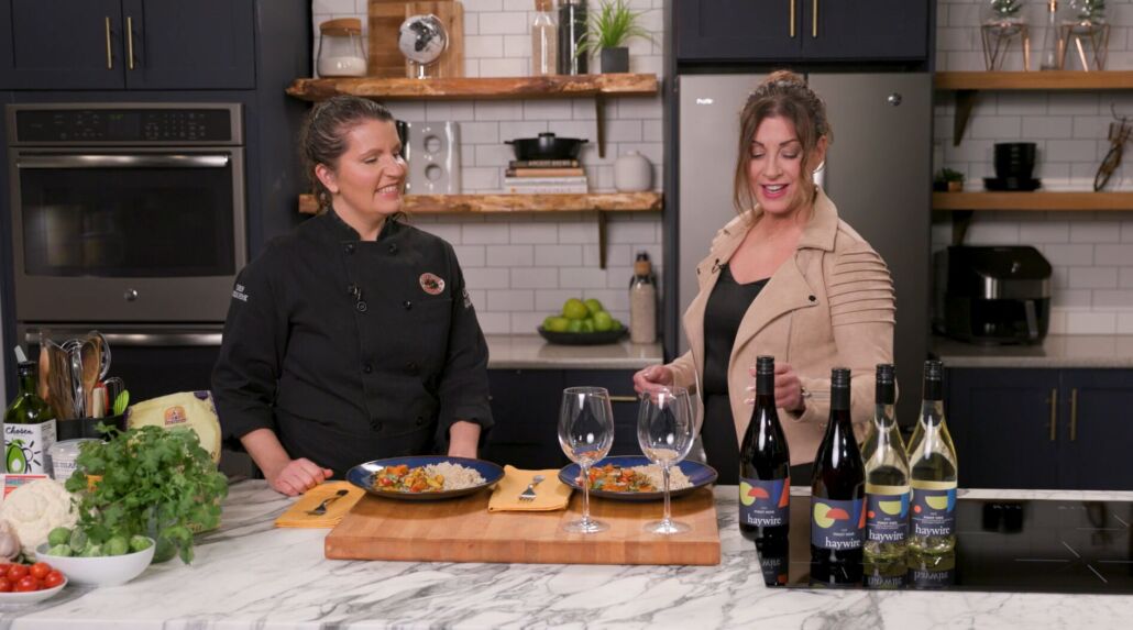 Chef Heidi with Sheryl Tilley on Episode 10 of Cookin' on the Coast