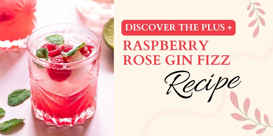 Raspberry Rose Gin Fizz Cocktail Recipe