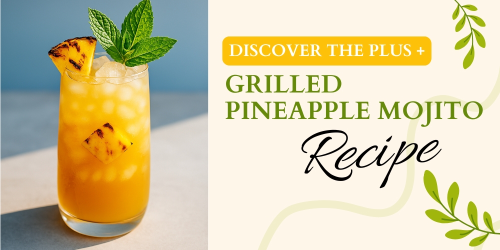 Grilled Pineapple Mojito Cocktail Recipe Website Header