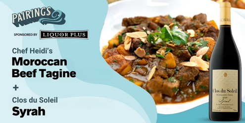 Clos du Soleil Syrah with Moroccan Beef Tagine Cookin' on the Coast S13E10