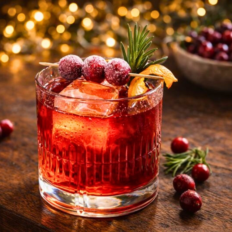 Cranberry Bourbon Sour Cocktail Recipe
