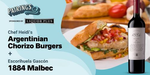 Escorihuela 1884 Malbec with Argentinian Chorizo Burgers Cookin' on the Coast S14E2