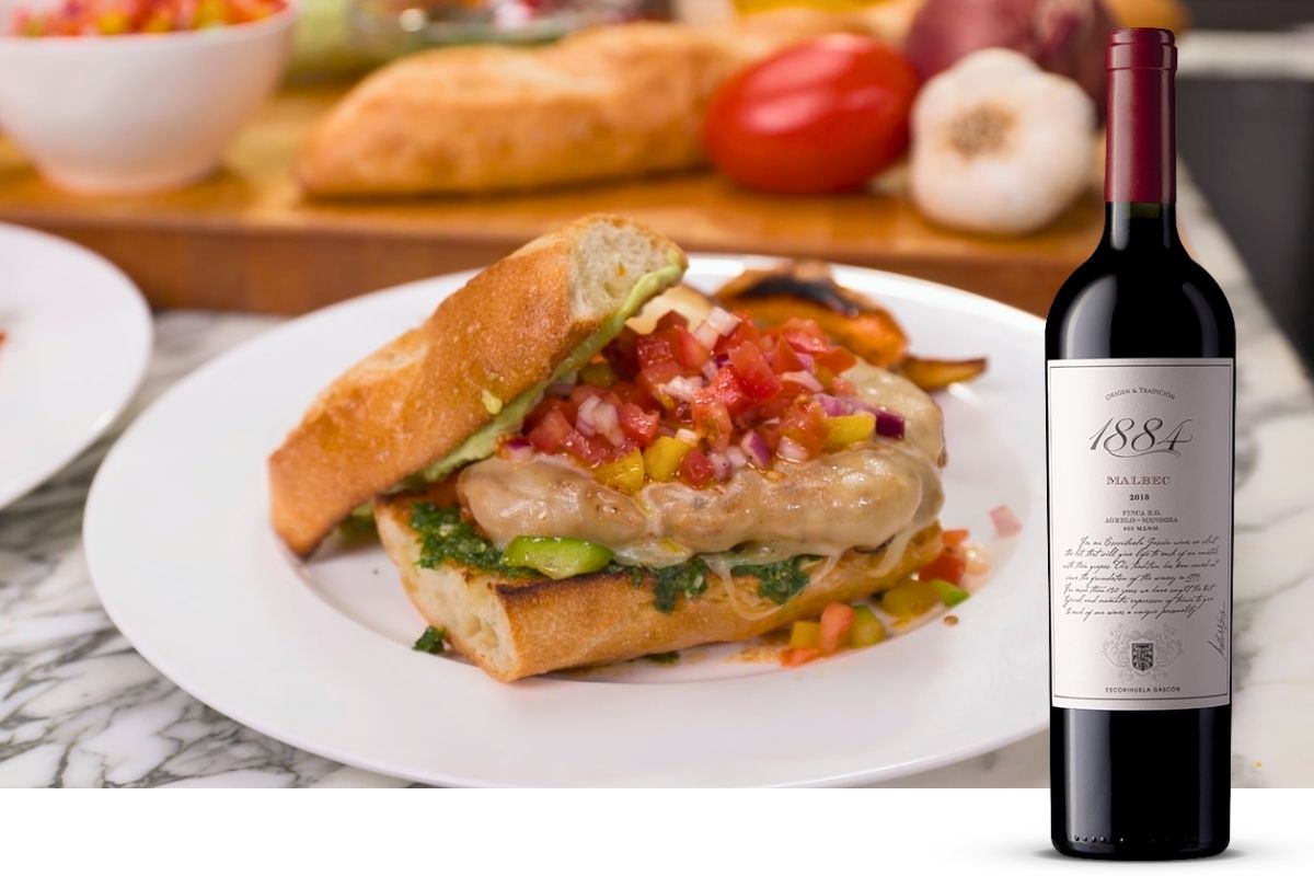 S14E2 Top Image Escorihuela 1884 Malbec with Argentinian Chorizo Burgers
