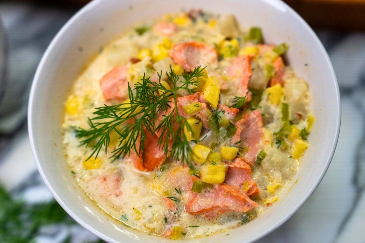 Chef Heidi's Coastal Salmon Chowder